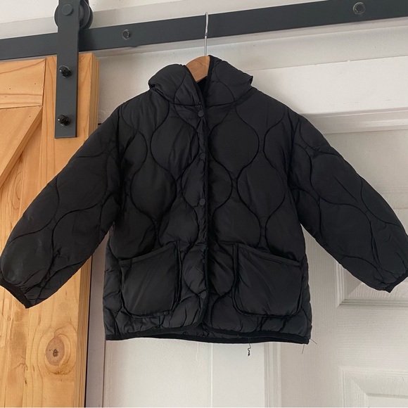 Zara Toddler Black Puffer Jacket - Picture 1 of 3